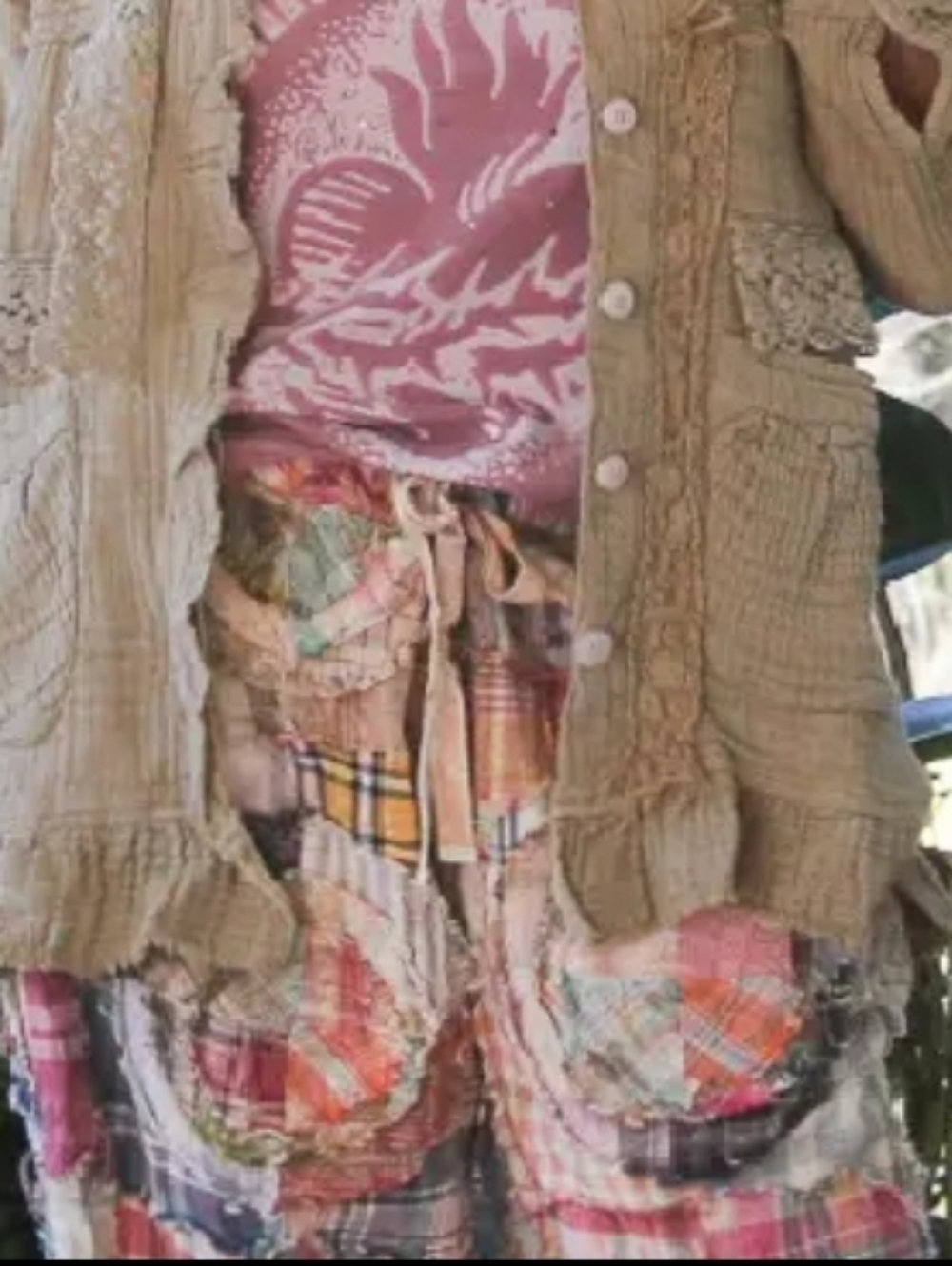 JG1 Circle Around Pants  Patchwork- Multicolor - Picture 2 of 2